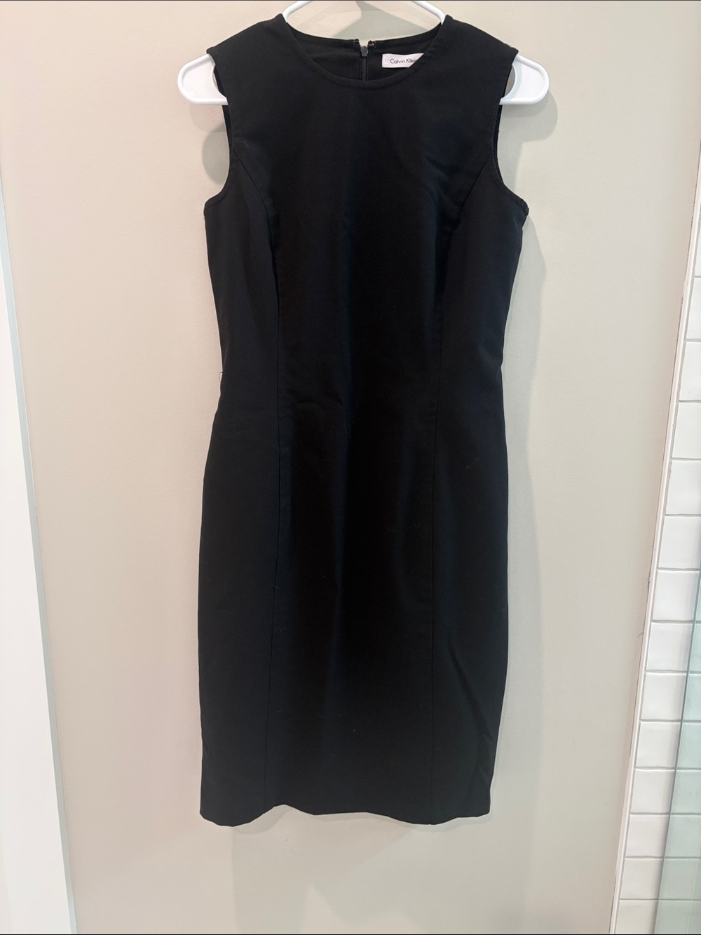 Calvin Klein Black Sleeveless Sheath Dress - Classic LBD